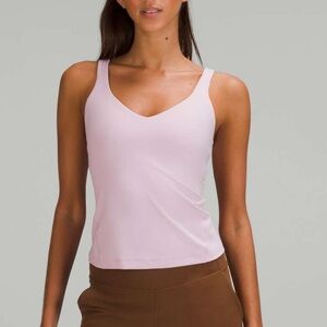 Lululemon Athletica Fitted Pink Sleeveless Tank Top